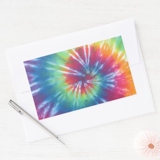Tie Dye One Rechthoekige Sticker (Envelop)