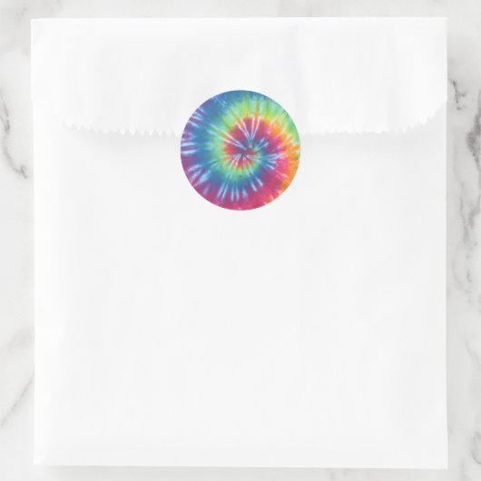 Tie Dye One Ronde Sticker (Tas)