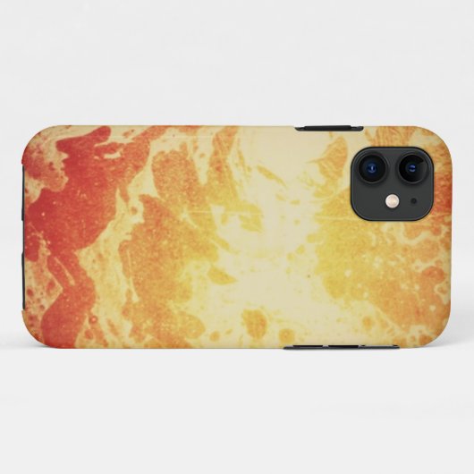 Tie Dye Oranje iPhone 5 Hoesje (Achterkant (horizontaal))