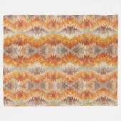 Tie Dye Organic Art Fleece Deken (Voorkant (Horizontaal))
