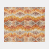 Tie Dye Organic Art Fleece Deken (Voorkant (Horizontaal))
