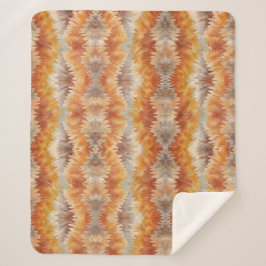 Tie Dye Organic Art Sherpa Deken