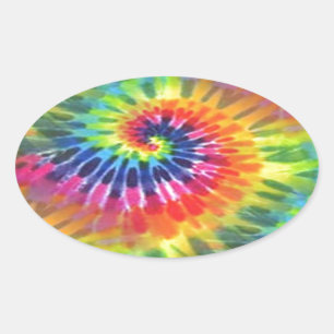 Tie Dye Ovale Sticker