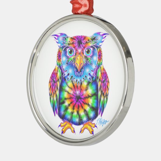 Tie Dye Owl Ornament (Links)