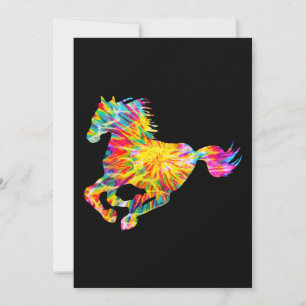 TIE DYE PAARD KAART