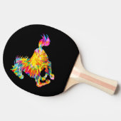 TIE DYE PAARD TAFELTENNISBATJE (Zijkant)