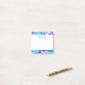 Tie Dye Paars Blue - Aangepaste notities Post-it® Notes (Op bureau)
