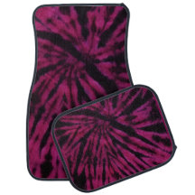 Tie-Dye Paars Roze Zwart Hippie Retro Patroon 