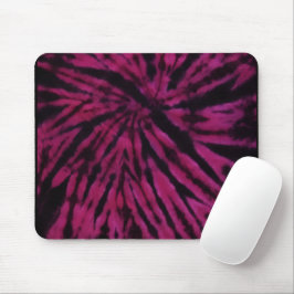 Tie-Dye Paars Roze Zwart Hippie Retro Patroon Muismat