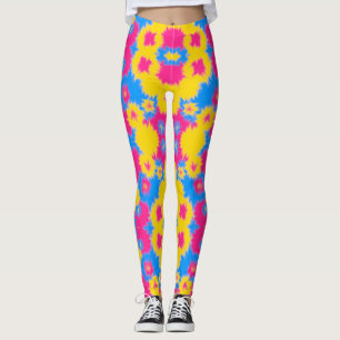 Tie Dye Panseksuele Pride Broek Leggings