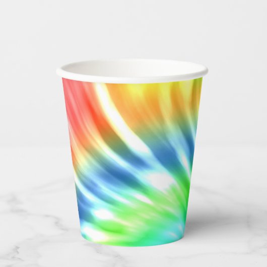 Tie Dye Paper Cups Papieren Bekers (Voorkant)
