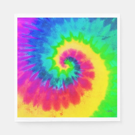 Tie Dye Paper Napkin - HAMbyWG Servet (Voorkant)