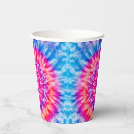 Tie Dye Papieren Bekers (Rechts)