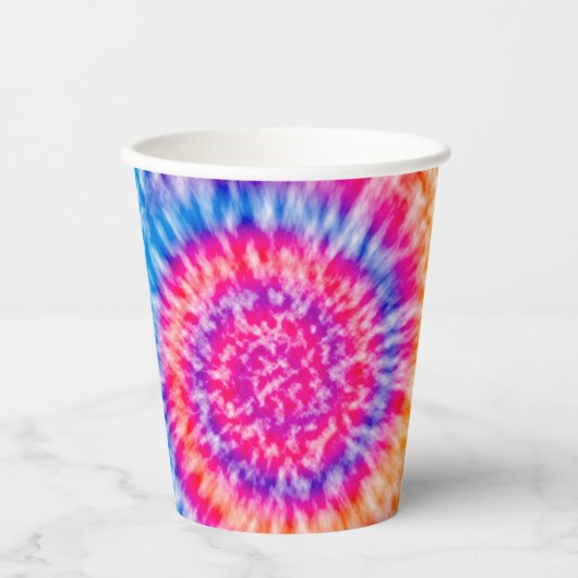 Tie Dye Papieren Bekers (Voorkant)