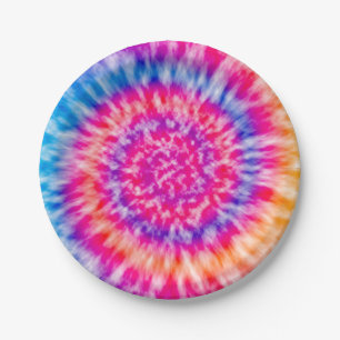 Tie Dye Papieren Bordje
