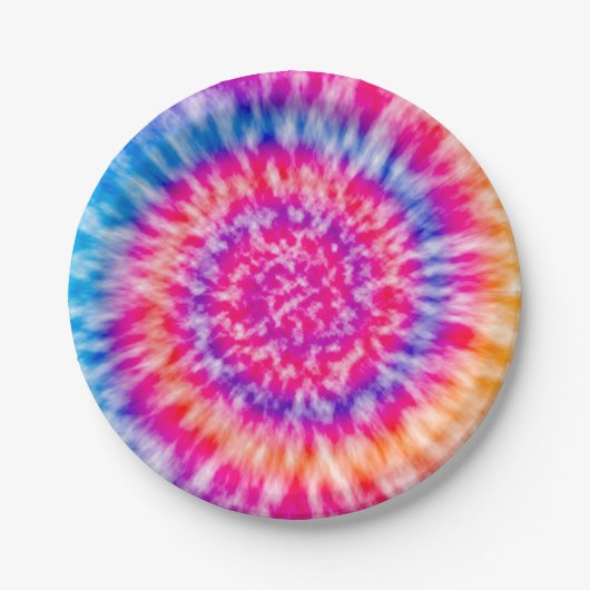 Tie Dye Papieren Bordje (Voorkant)