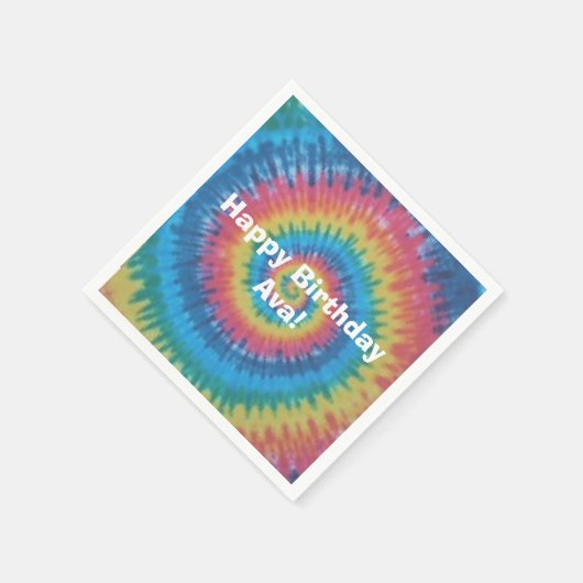 Tie Dye Papieren servetten (Hoek)