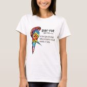 Tie Dye Parrot Definition T-shirt (Voorkant)