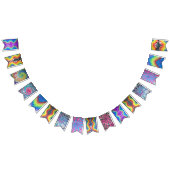 Tie Dye party bunting Vlaggetjes (Alle)