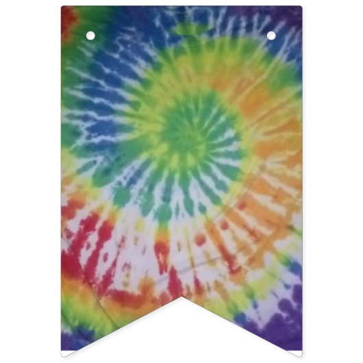 Tie Dye party bunting Vlaggetjes (Derde vlag)