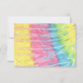 Tie Dye Party Invitation Kaart (Achterkant)