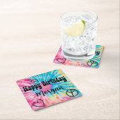 Tie Dye Party Kartonnen Onderzetters (Insitu)