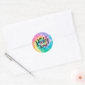 Tie Dye Party Sticker Retro (Envelop)