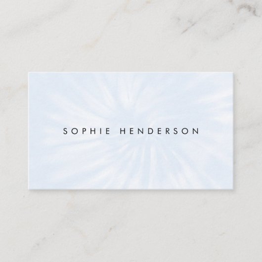 Tie Dye | Pastel Blue Modern Boho Hippie Visitekaartje (Voorkant)