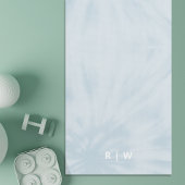 Tie Dye | Pastel Blue Modern Stylish Monogram Yogamat