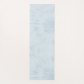 Tie Dye | Pastel Blue Modern Stylish Monogram Yogamat (Achterkant)