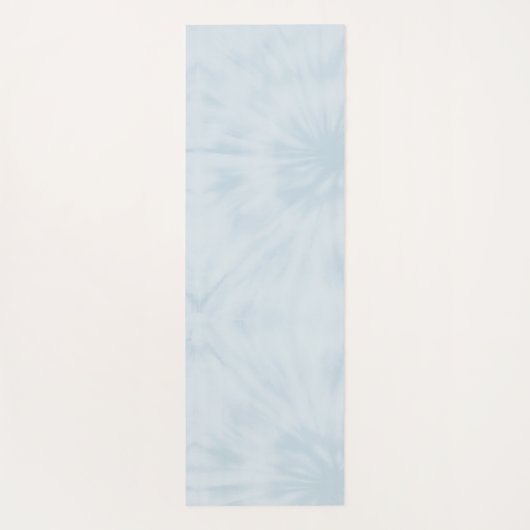 Tie Dye | Pastel Blue Modern Stylish Monogram Yogamat (Achterkant)