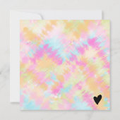 Tie dye pastel boho vierkant cadeaubon logo (Achterkant)