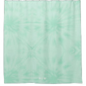 Tie Dye | Pastel Mint Green Monogram Douchegordijn (Voorkant)