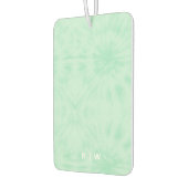 Tie Dye | Pastel Mint Green Monogram Luchtverfrisser (Links)