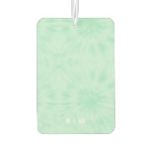 Tie Dye | Pastel Mint Green Monogram Luchtverfrisser (Achterkant)