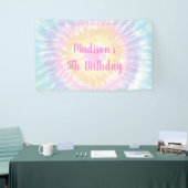 Tie Dye Pastel Rainbow Boho Hippie Birthday Spandoek (Beurs)