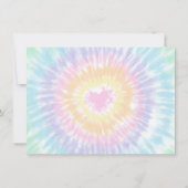 Tie Dye Pastel Rainbow Boho Hippie Dank je Bedankkaart (Achterkant)
