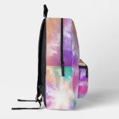 Tie Dye Pastel Roze Sinaasappel Blauwgroen Paarse  Bedrukte Rugzak (Links)
