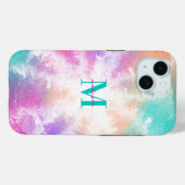 Tie Dye Pastel Roze Sinaasappel Blauwgroen Paarse  Case-Mate iPhone Case (Achterkant (horizontaal))