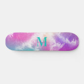 Tie Dye Pastel Roze Sinaasappel Blauwgroen Paarse  Persoonlijk Skateboard (Horizontaal)