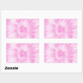 Tie Dye Pastel Spiral Pink Tiedye Trend Rechthoekige Sticker (Vel)