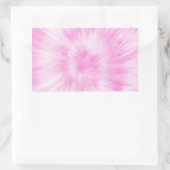 Tie Dye Pastel Spiral Pink Tiedye Trend Rechthoekige Sticker (Tas)