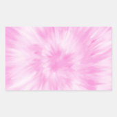 Tie Dye Pastel Spiral Pink Tiedye Trend Rechthoekige Sticker (Voorkant)