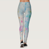 Tie Dye Pastel Waterverf Leggings (Achterkant)