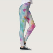 Tie Dye Pastel Waterverf Leggings (Rechts)