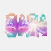 Tie Dye Pastel Waterverf Roze Sinaasappel Blauwgro Bedankdoosjes (Uitgevouwen)