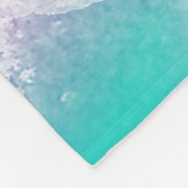 Tie Dye Pastel Waterverf Roze Sinaasappel Blauwgro Fleece Deken (Hoek)