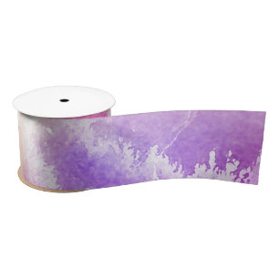 Tie Dye Pastel Waterverf Roze Sinaasappel Blauwgro Satijnen Lint