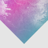 Tie Dye Pastel Waterverf Roze Sinaasappel Blauwgro Tissuepapier (Detail)