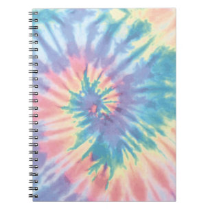 Tie Dye Pastel Zomer Spiral Tie Dye Regenboog Notitieboek
